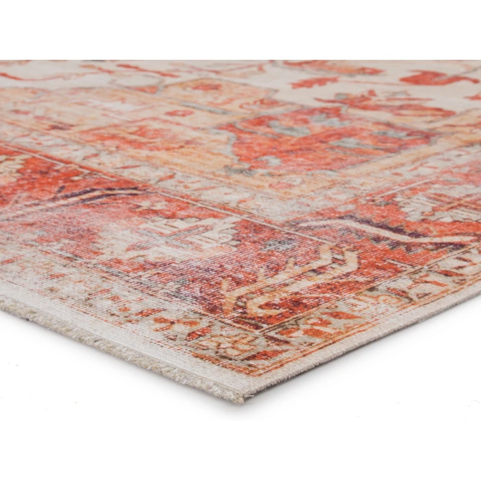 Jaipur Living Rhoda Medallion Orange/ Ivory Area Rug (10'X14')