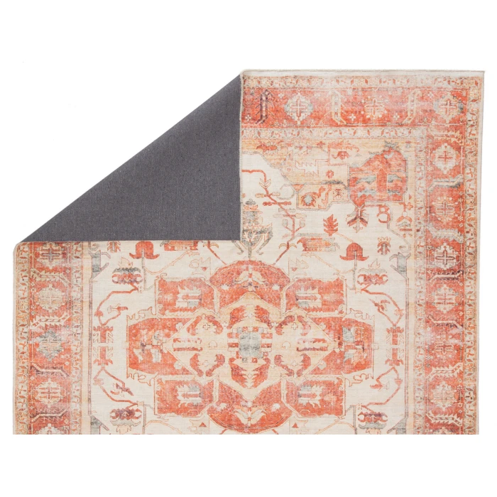 Jaipur Living Rhoda Medallion Orange/ Ivory Area Rug (10'X14')
