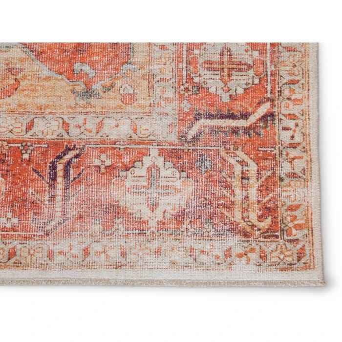 Jaipur Living Rhoda Medallion Orange/ Ivory Area Rug (10'X14')