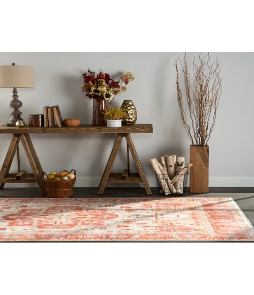 Jaipur Living Rhoda Medallion Orange/ Ivory Area Rug (6'X9')