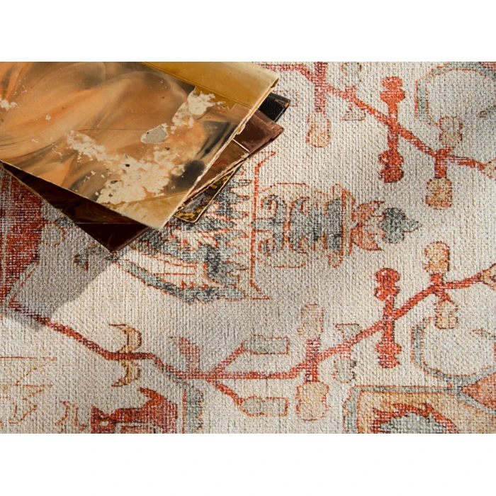 Jaipur Living Rhoda Medallion Orange/ Ivory Area Rug (10'X14')