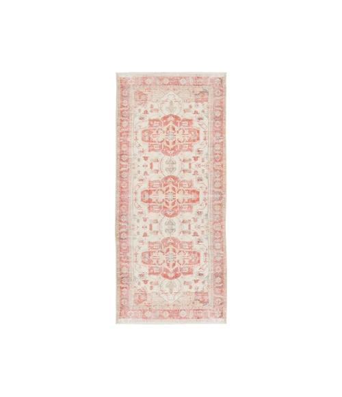 Jaipur Living Rhoda Medallion Orange/ Ivory Runner Rug 2'6"X8'
