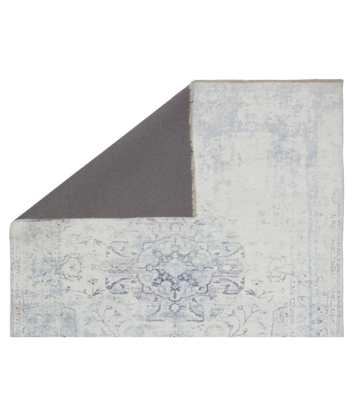 Jaipur Living Contessa Medallion Blue/ White Area Rug (7'10"X9'10")