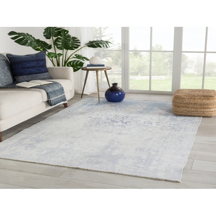 Jaipur Living Boheme Blue BOH07 18 in. Swatch Square Rug