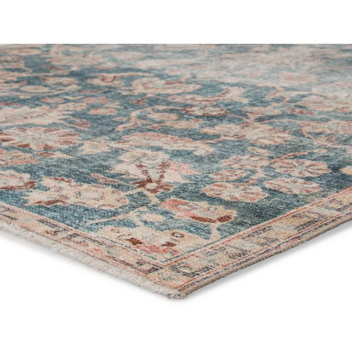 Jaipur Living Bardia Oriental Dark Teal/ Rust Area Rug (7'10"X9'10")