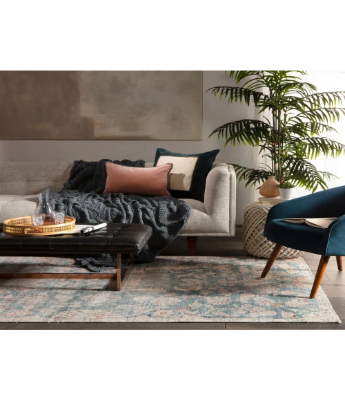 Jaipur Living Bardia Oriental Dark Teal/ Rust Area Rug (6'X9')