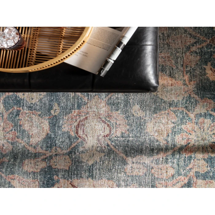 Jaipur Living Bardia Oriental Dark Teal/ Rust Area Rug (7'10"X9'10")