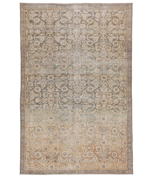Jaipur Living Atkins Trellis Gold/ Green Area Rug (5'X8')