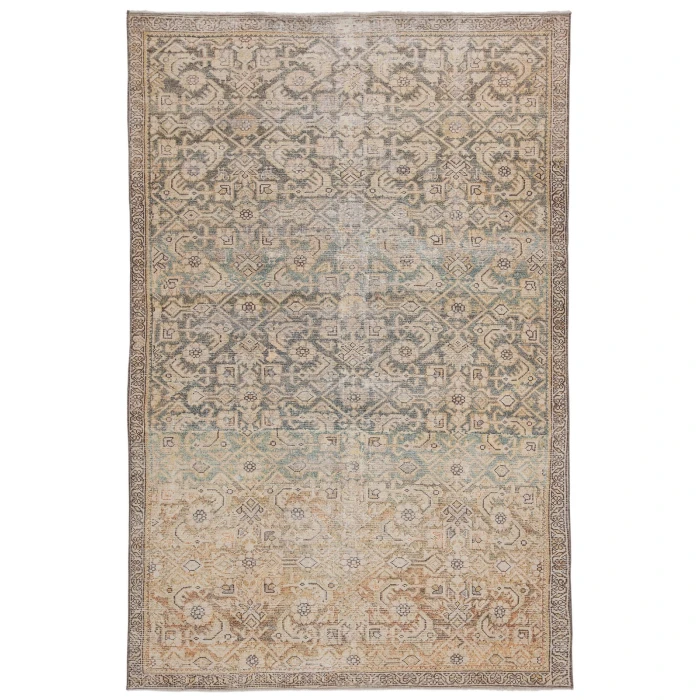 Jaipur Living Atkins Trellis Gold/ Green Area Rug (10'X14')