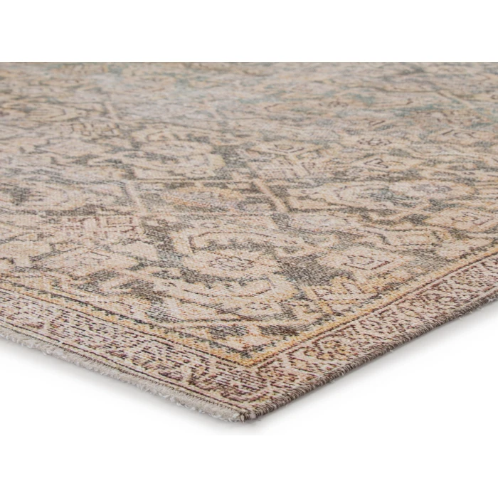 Jaipur Living Atkins Trellis Gold/ Green Runner Rug 2'6"X8'