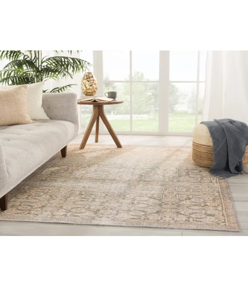 Jaipur Living Atkins Trellis Gold/ Green Area Rug (5'X8')