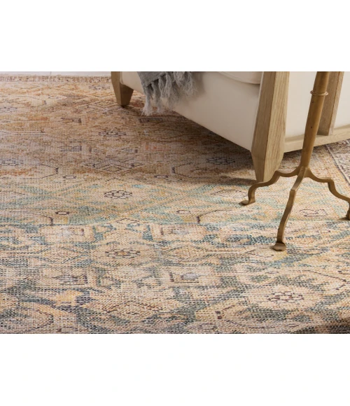 Jaipur Living Atkins Trellis Gold/ Green Runner Rug 2'6"X8'