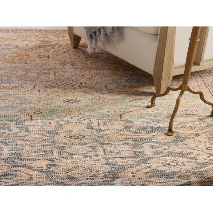 Jaipur Living Atkins Trellis Gold/ Green Runner Rug 2'6"X8'