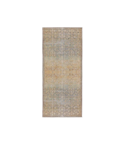 Jaipur Living Atkins Trellis Gold/ Green Runner Rug 2'6"X8'