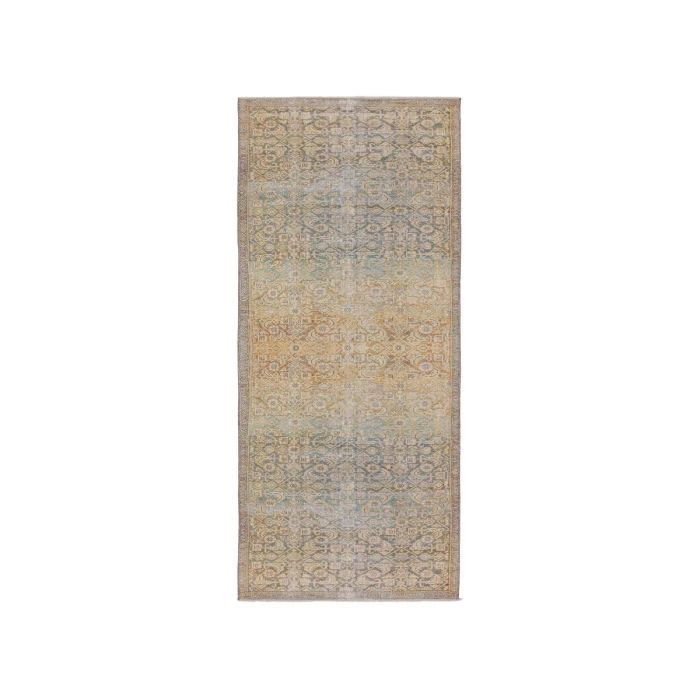 Jaipur Living Atkins Trellis Gold/ Green Runner Rug 2'6"X8'