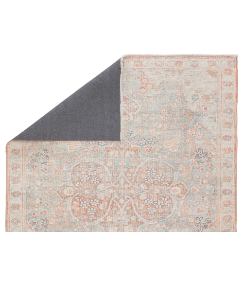 Jaipur Living Fay Medallion Orange/ Light Blue Area Rug (4'X6')