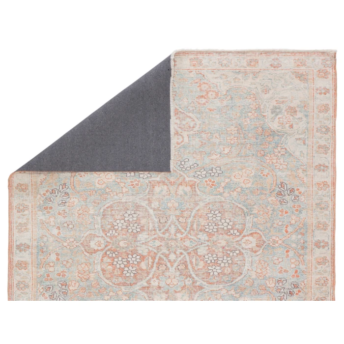 Jaipur Living Fay Medallion Orange/ Light Blue Area Rug (4'X6')
