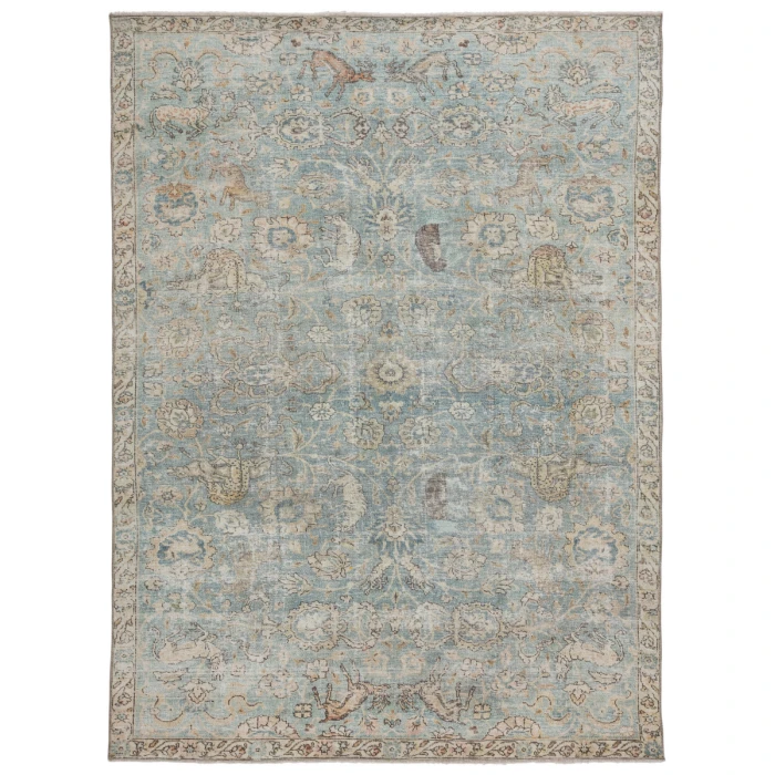 Jaipur Living Stag Oriental Teal/ Gold Area Rug (10'X14')