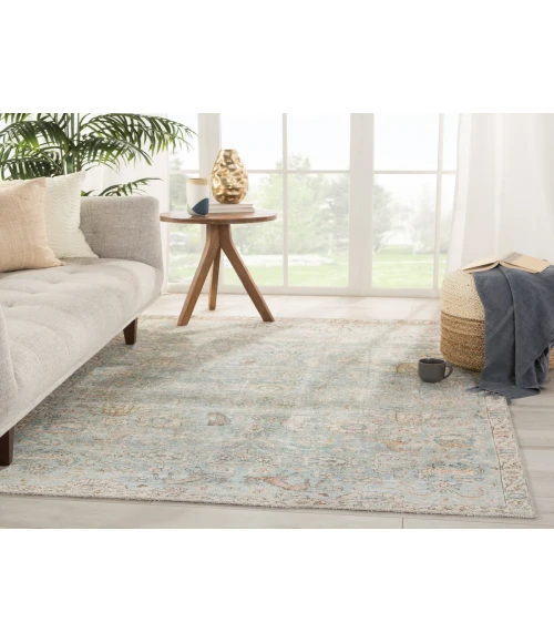 Jaipur Living Stag Oriental Teal/ Gold Area Rug (10'X14')