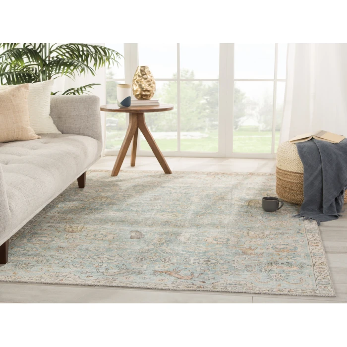Jaipur Living Stag Oriental Teal/ Gold Area Rug (10'X14')
