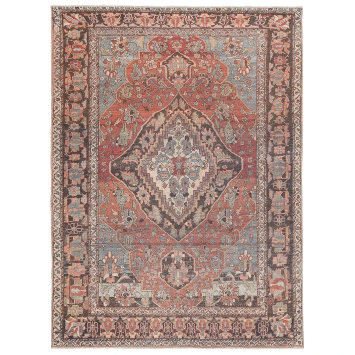 Jaipur Living Wesleyan Medallion Rust/ Gray Area Rug (8'10"X11'9")