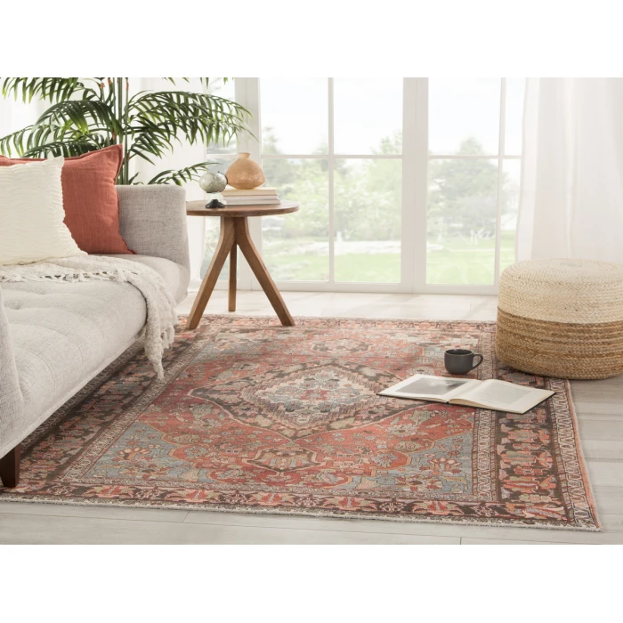Jaipur Living Wesleyan Medallion Rust/ Gray Area Rug (8'10"X11'9")