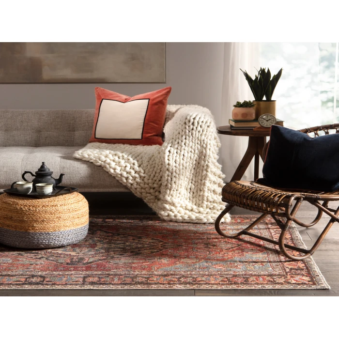 Jaipur Living Wesleyan Medallion Rust/ Gray Area Rug (8'10"X11'9")
