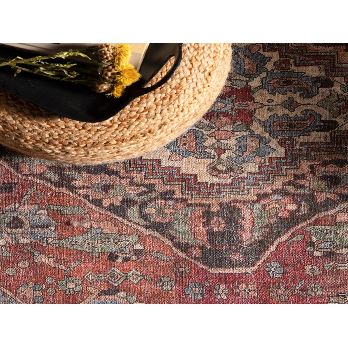 Jaipur Living Wesleyan Medallion Rust/ Gray Area Rug (8'10"X11'9")