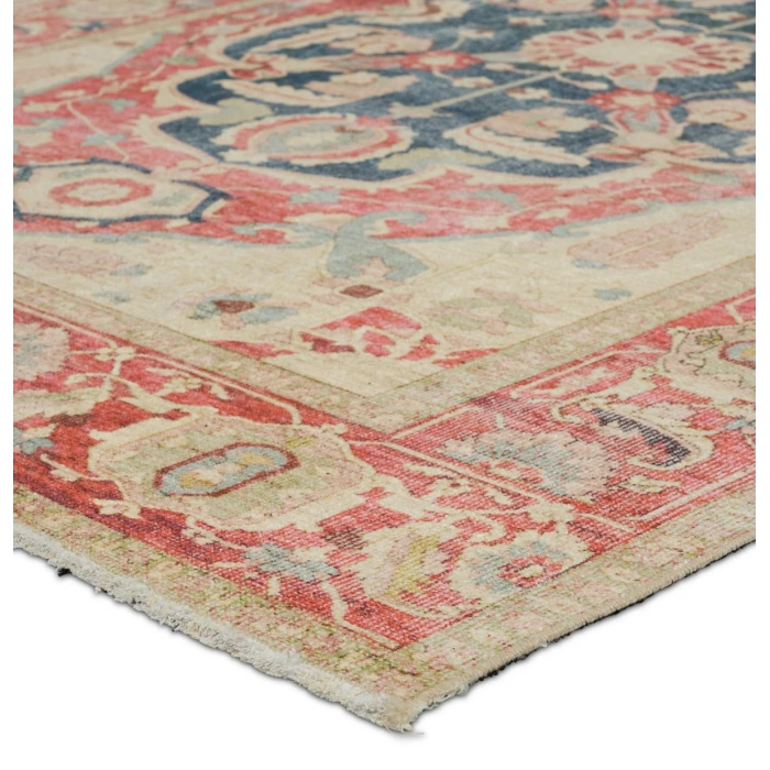 Jaipur Living Kadi Medallion Red/ Blue Area Rug 5'X8'