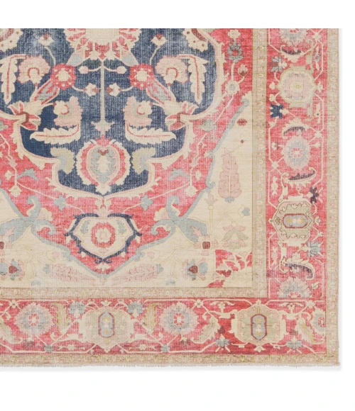 Jaipur Living Kadi Medallion Red/ Blue Area Rug 8'10"X11'9"