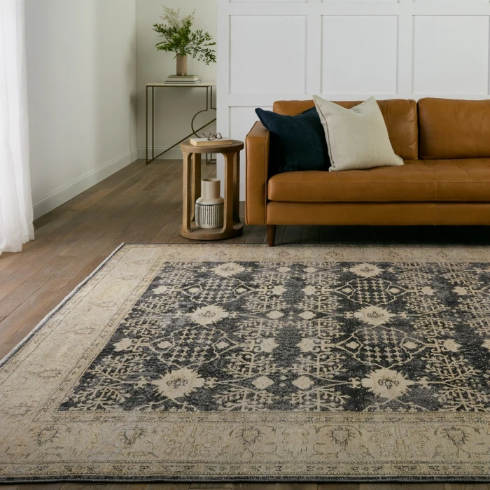 Jaipur Living Pia Medallion Navy/ Cream Area Rug 8'10"X11'9"