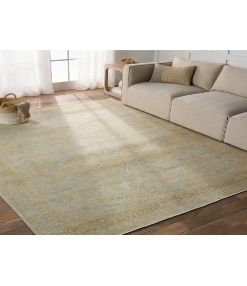 Jaipur Living Winn Trellis Blue/ Green Runner Rug 2'6"X8'