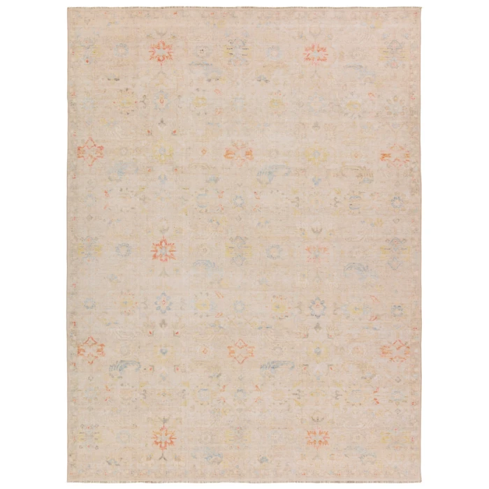 Jaipur Living Aaina Floral Cream/Blue Area Rug 6'X9'
