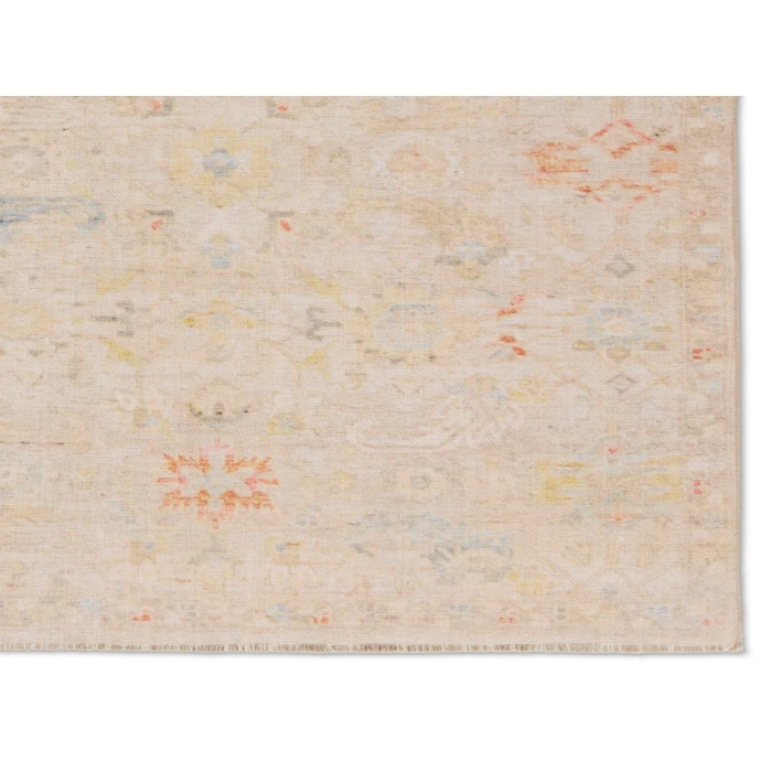 Jaipur Living Aaina Floral Cream/Blue Area Rug 6'X9'