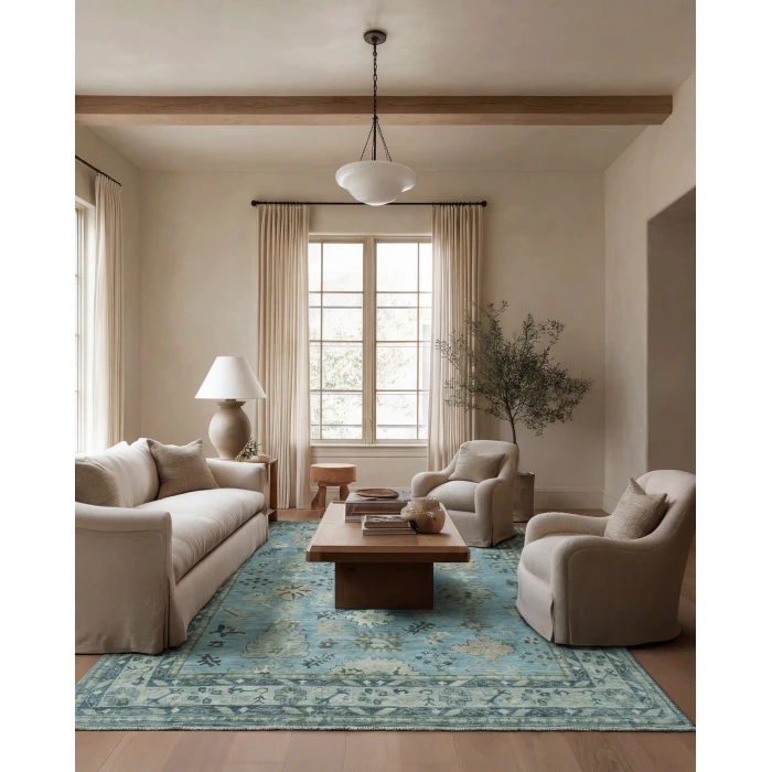 Jaipur Living Zelara BOH34 Oriental Blue/Gray Area Rug (7'10"X9'10")