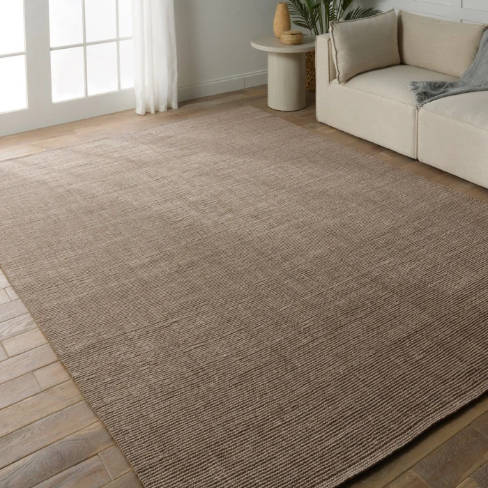 Jaipur Living Alyster Natural Solid Taupe Runner Rug 3'X10'