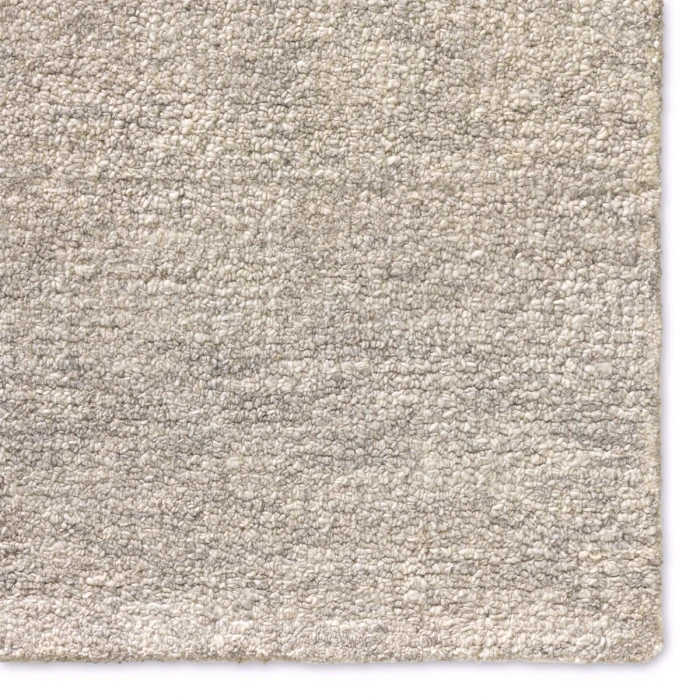 Jaipur Living Oland Handmade Solid Ivory/ Gray Area Rug 6'X9'
