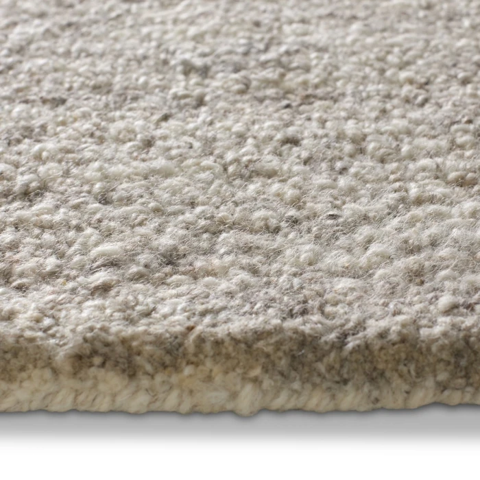 Jaipur Living Oland Handmade Solid Ivory/ Gray Area Rug 6'X9'