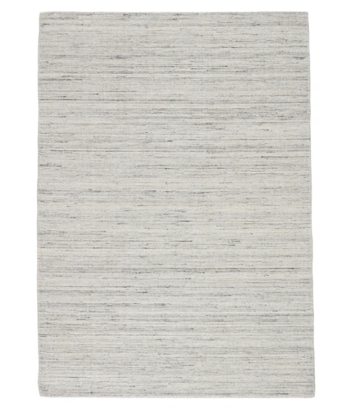Jaipur Living Danan Handmade Indoor/ Outdoor Solid Gray/ Ivory Area Rug 10'X14'