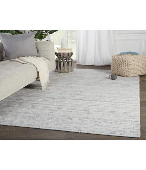 Jaipur Living Danan Handmade Indoor/ Outdoor Solid Gray/ Ivory Area Rug 10'X14'