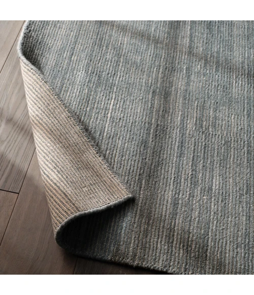 Jaipur Living Danan Handmade Indoor/ Outdoor Solid Blue/ Gray Area Rug 12'X15'