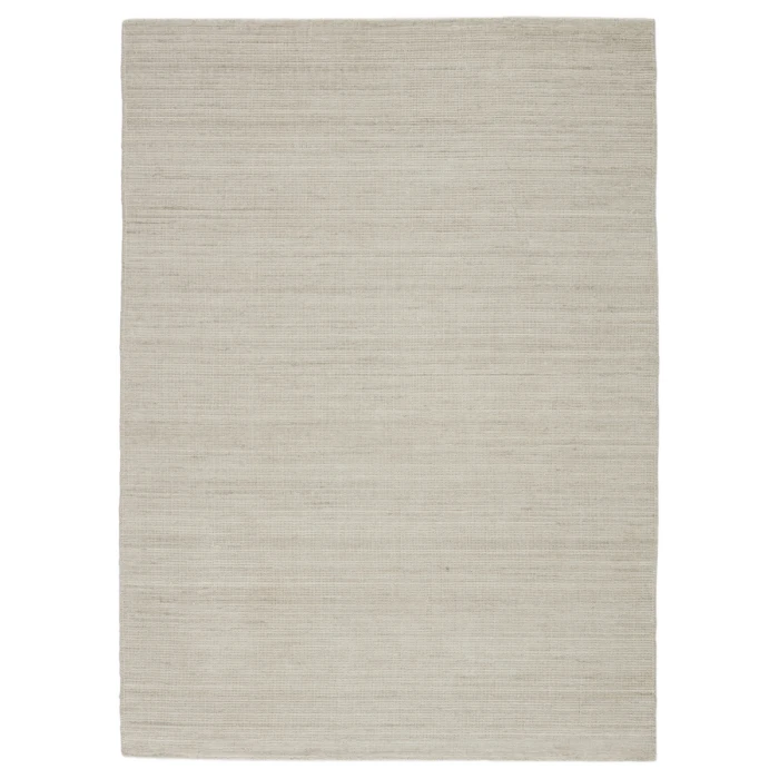Jaipur Living Danan Handmade Solid Ivory/ Light Gray Area Rug (9'X12')