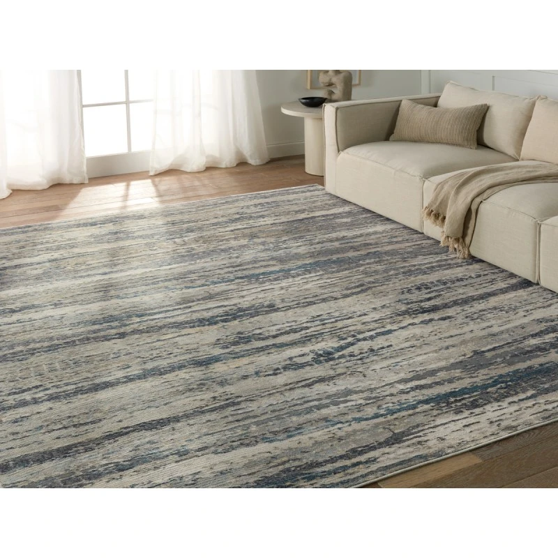 Jaipur Living Anomia Abstract Blue/ Taupe Area Rug 6'6"X9'6"