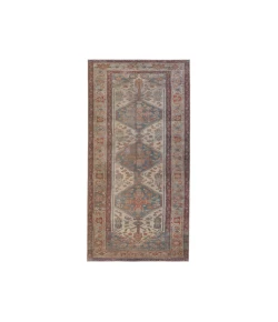 Vibe by Jaipur Living Canteena Arkansas CAN02 Blue - Red 3 ft. X 10 ft. Rectangle Rug