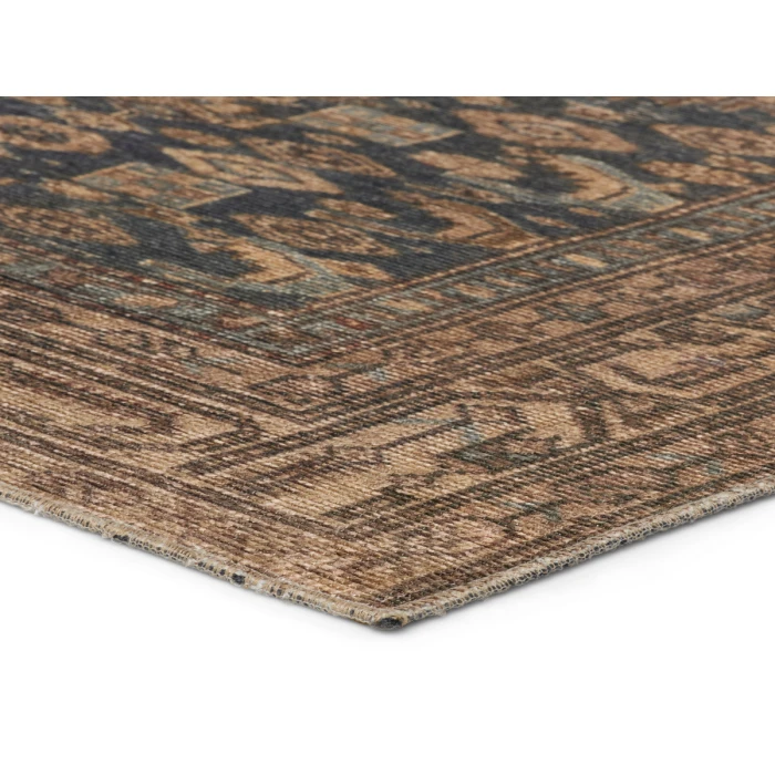 Jaipur Living Reeves Medallion Brown/ Blue Runner Rug 3'X10'