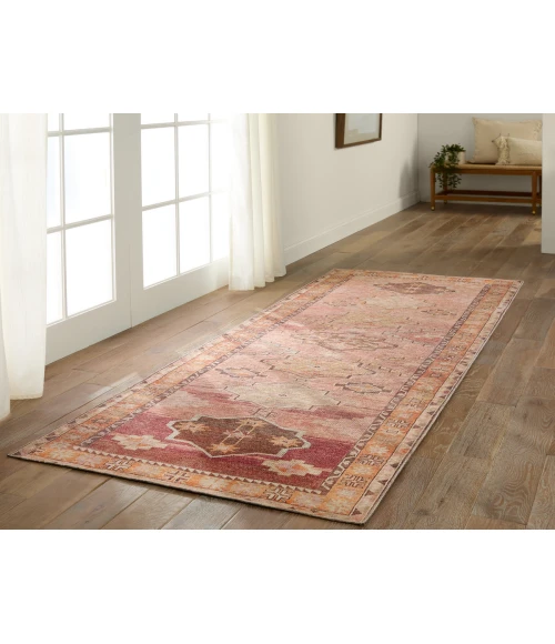 Jaipur Living Jesse Medallion Orange/ Pink Area Rug 2'X4'