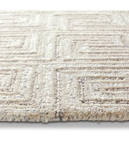 Jaipur Living Harkness Handmade Geometric White/ Gray Area Rug (8'X11')