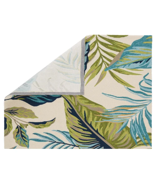 Jaipur Living Fraise Indoor/ Outdoor Floral Blue/ Green Runner Rug 2'6"X8'