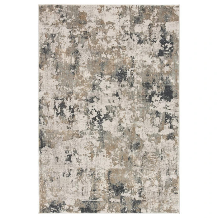 Jaipur Living Lynne Abstract White/ Gray Round Area Rug (8'X8')