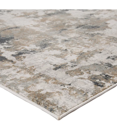 Jaipur Living Lynne Abstract White/ Gray Round Area Rug (6'X6')